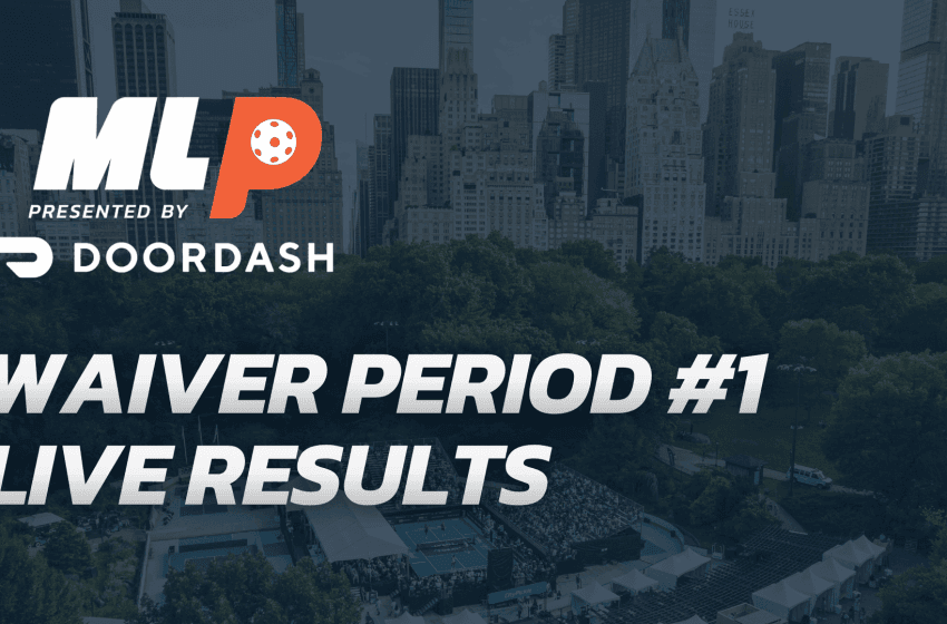  Resultados y resumen del primer periodo de waivers de Major League Pickleball 2026